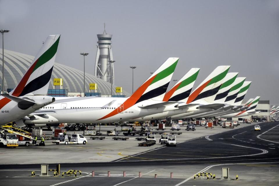 阿聯酋航空有航線觸發熔斷機制。(資料圖片／iStock)