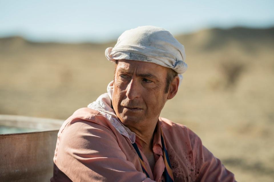 Odenkirk as troubled loner Saul/Jimmy in ‘Better Call Saul’ (AMC)