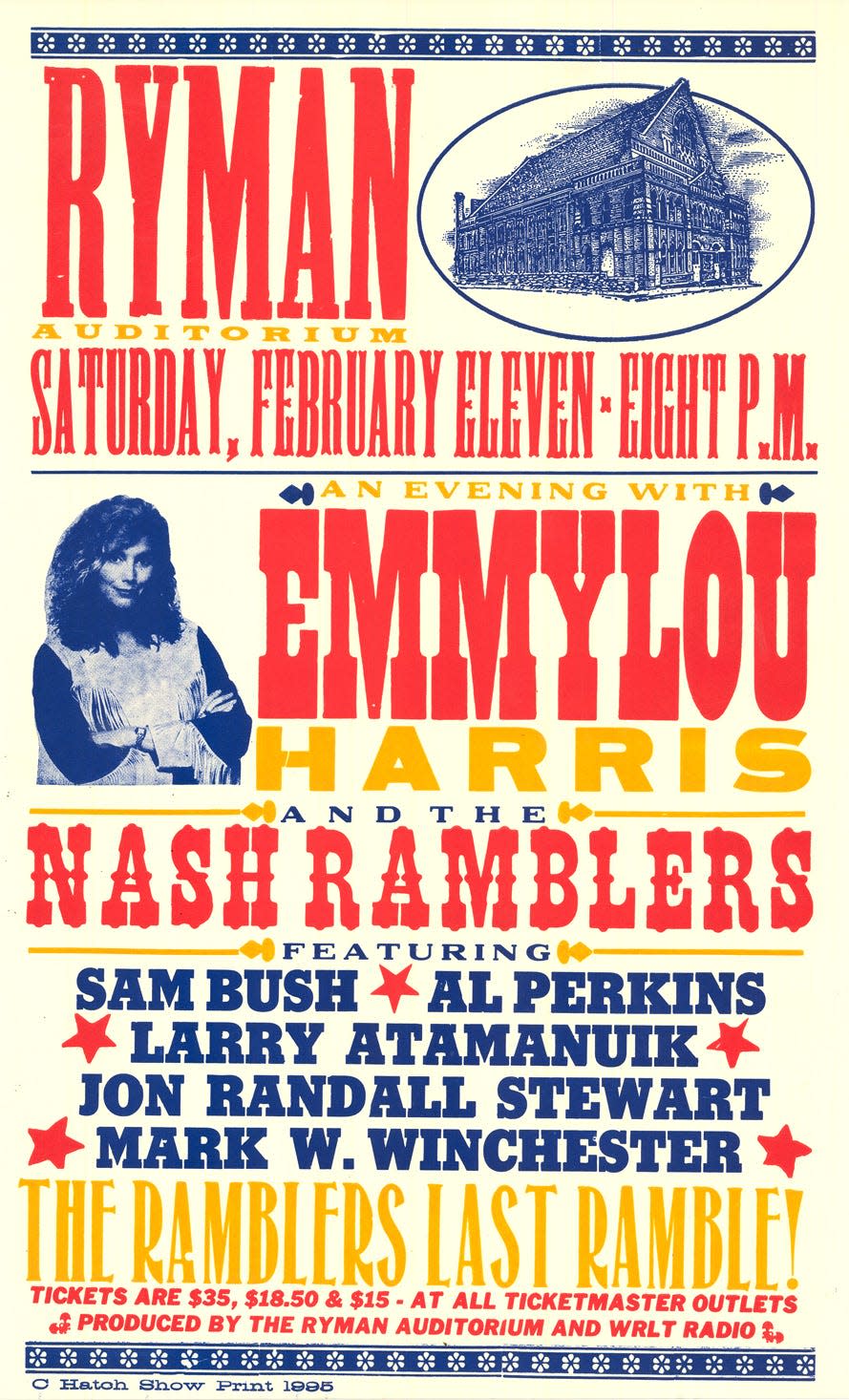 Emmylou Harris and the Nash Ramblers, Ryman Auditorium, 1995