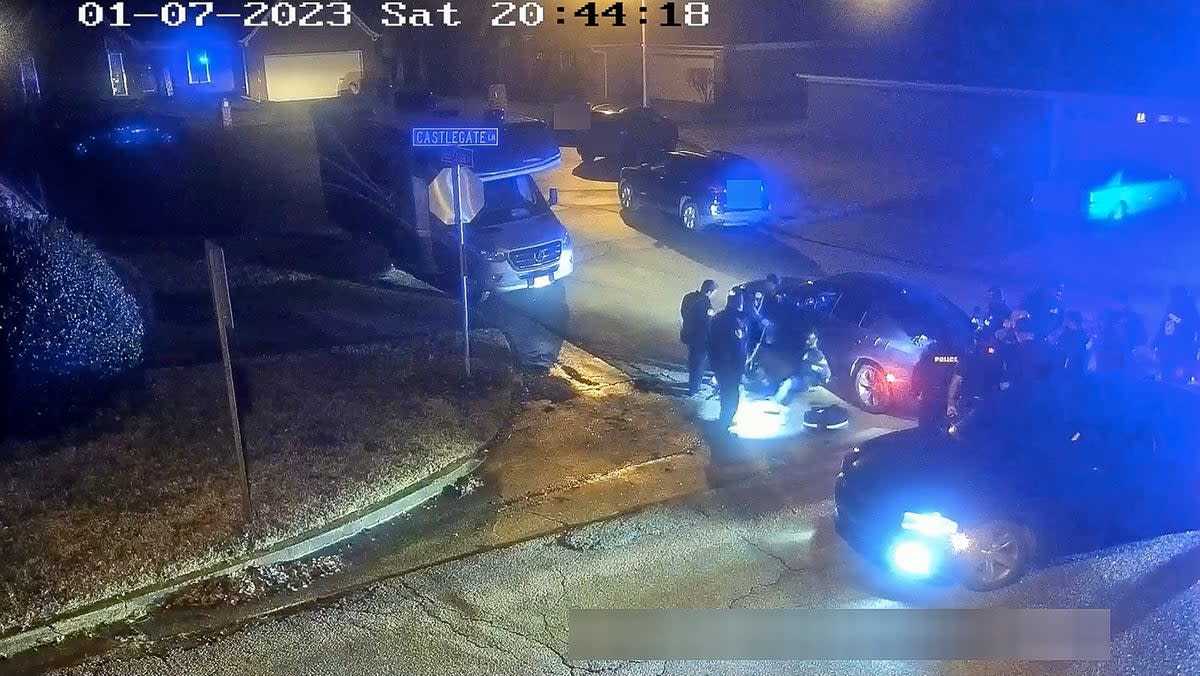 Footage captured Tyre Nichols being beaten by Memphis police officers  (AP)