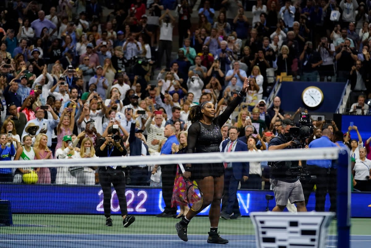 Serena Williams waves goodbye to tennis (Charles Krupa/AP) (AP)