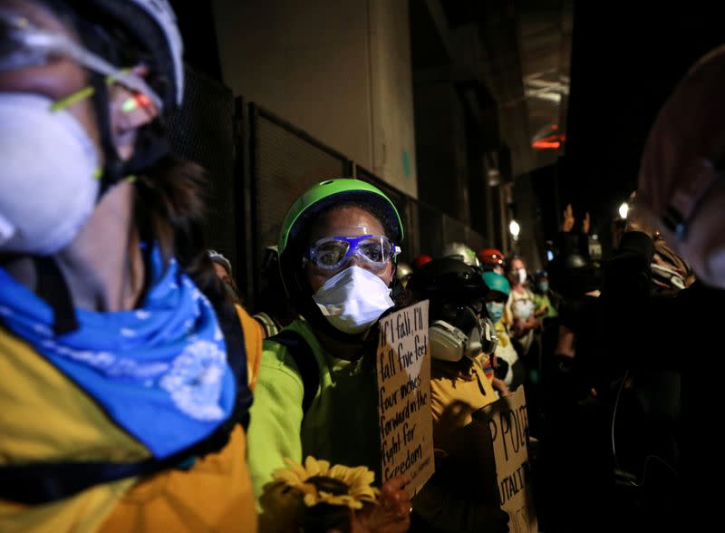 Protest against racial inequality in Portland