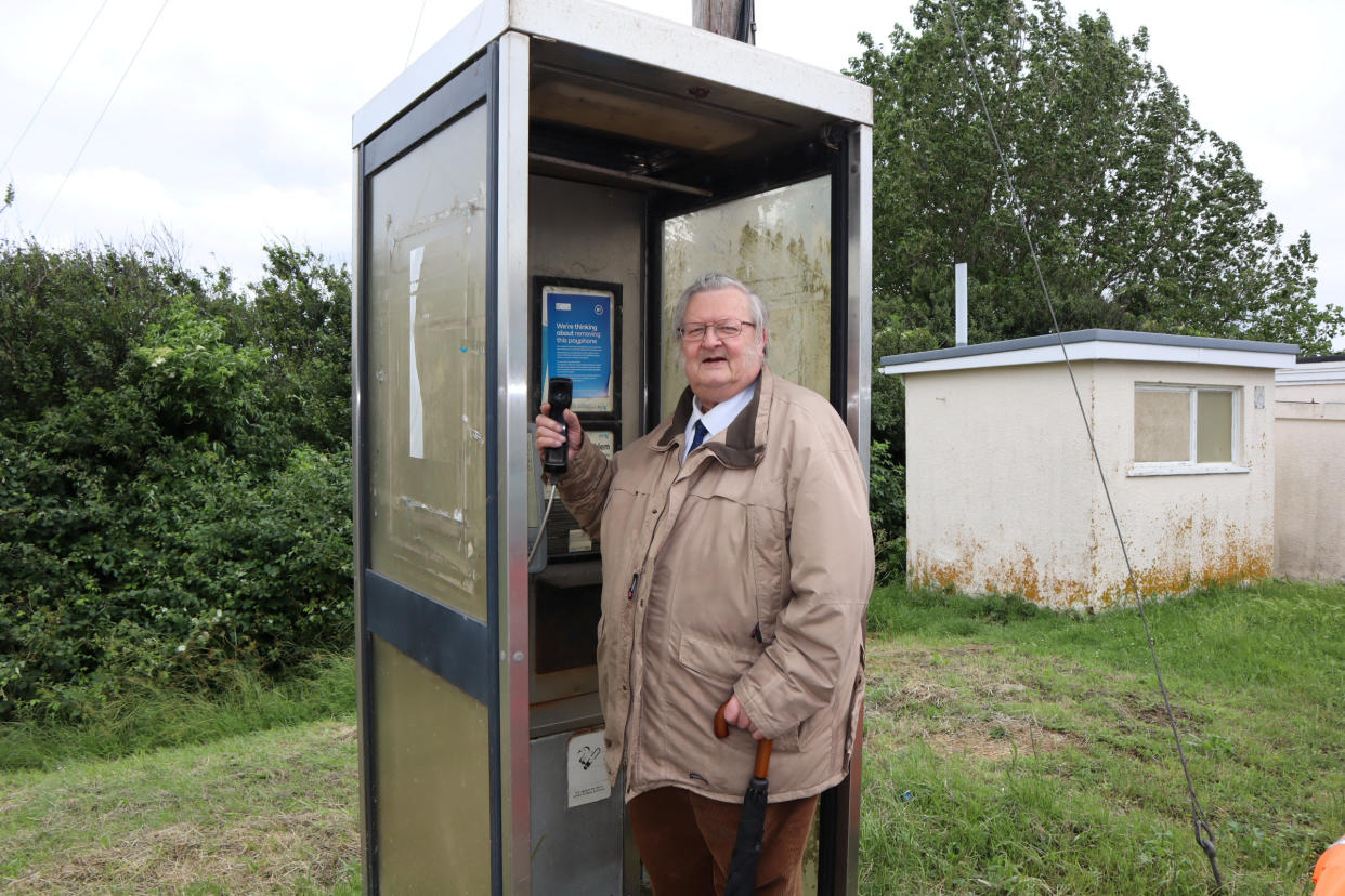 Ken Ingleton, chairman of Minster parish council, wants the phone box near the White House restaurant in Minster to be retained for emergency calls.