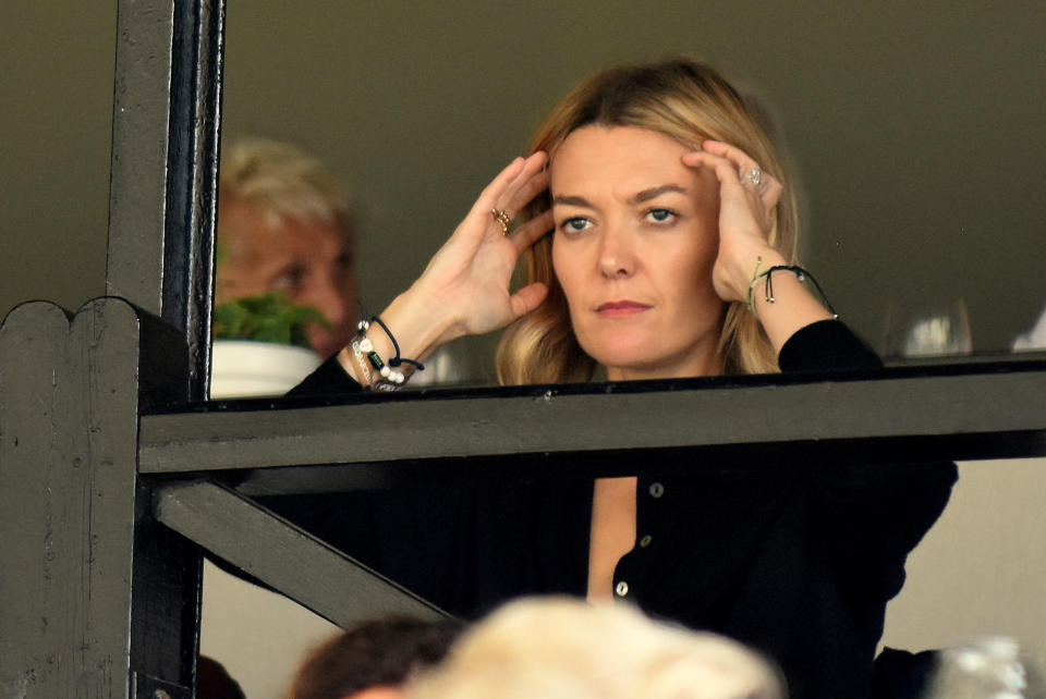 BARCELONA, SPAIN - 2019/10/05: The daughter of Amancio Ortega and heiress of the Inditex Group, Marta Ortega at the Longines FEI Jumping Nations Cup  Final in Barcelona CSIO 2019. (Photo by Ramon Costa/SOPA Images/LightRocket via Getty Images)