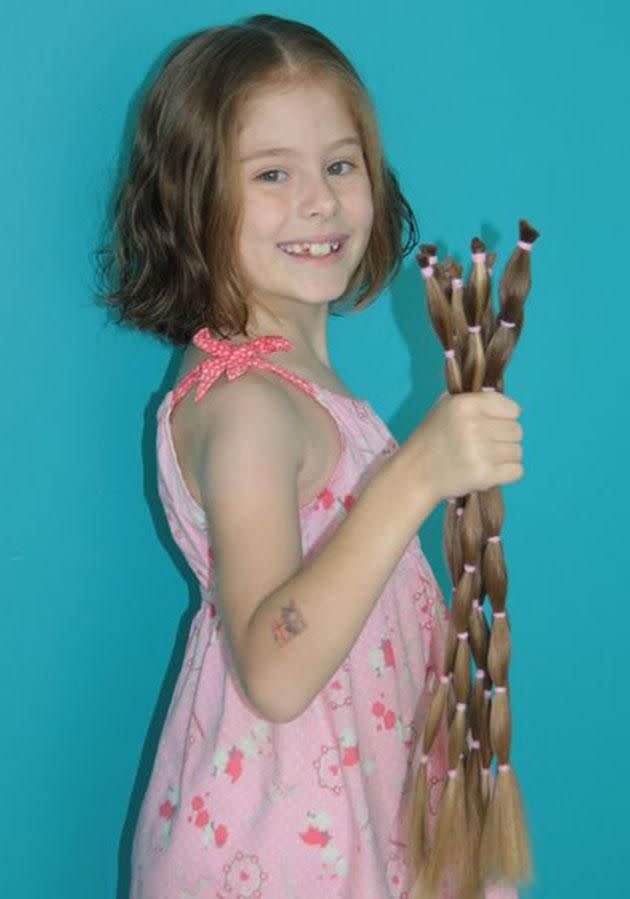 It took Lacey an hour and half to get the hair ready to be cut. Photo: Natasha Garred