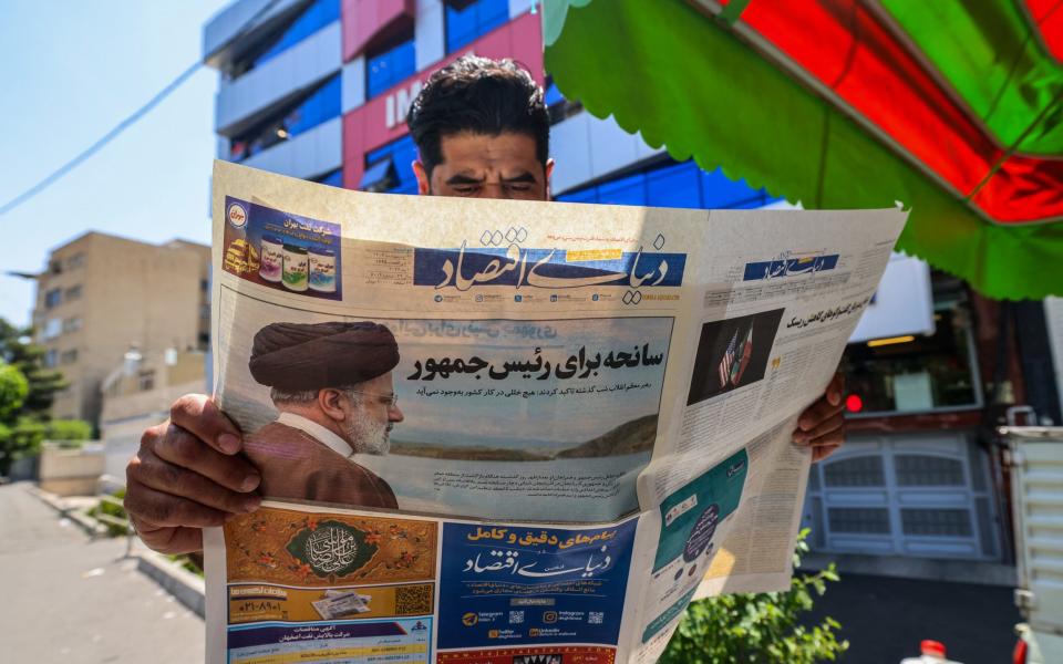 President Ebrahim Raisi's death on front pages in Tehran