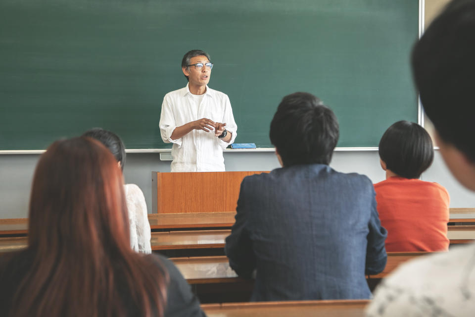 Teachers teaching classes at Japanese schools