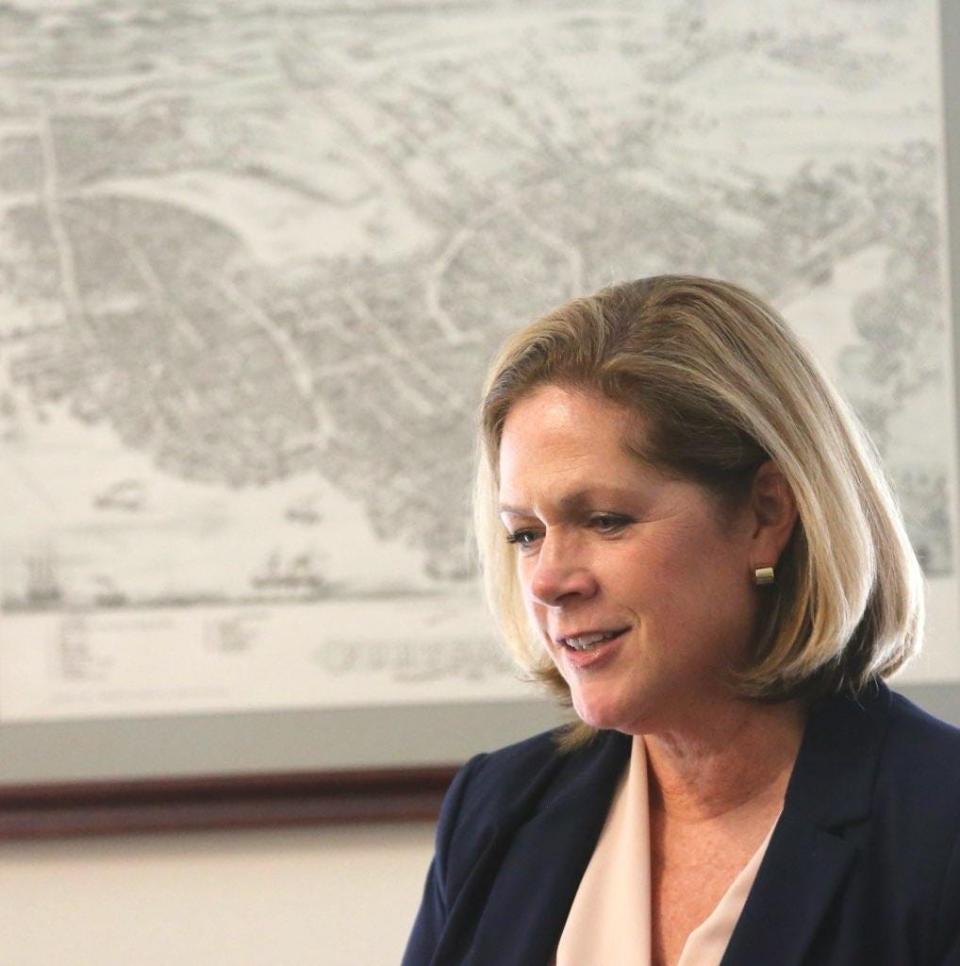 Portsmouth City Manager Karen Conard unveiled the city's fiscal year 2023 proposed budget Monday, May 2, 2022.