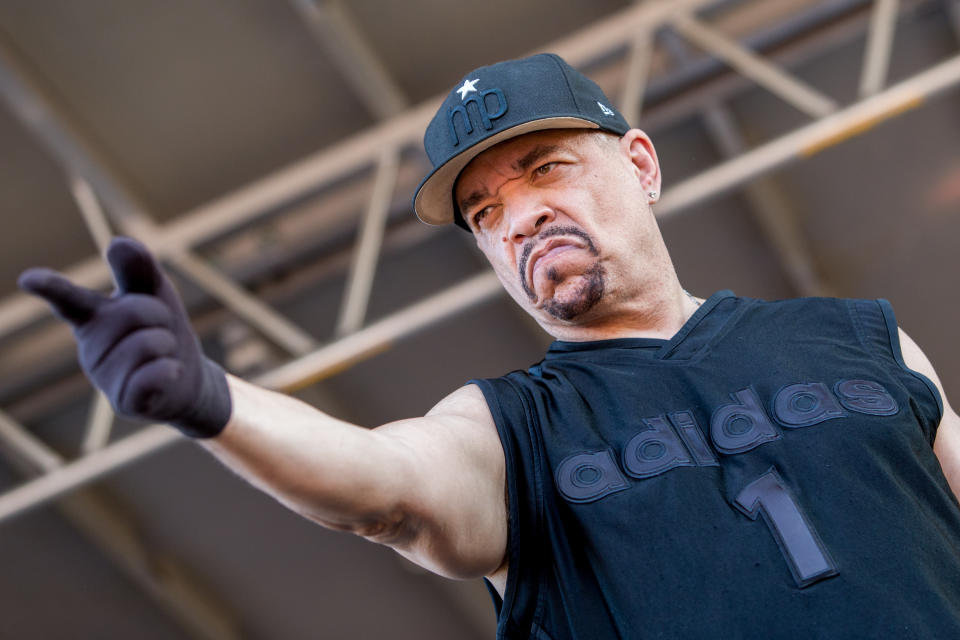 El rapero Ice-T durante una presentación en 2014 en California. (Photo by Paul A. Hebert/Invision/AP)