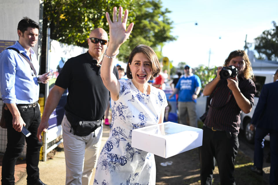 Gladys Berejiklian hopes to become the first-ever popularly-elected female premier in NSW. Source: AAP