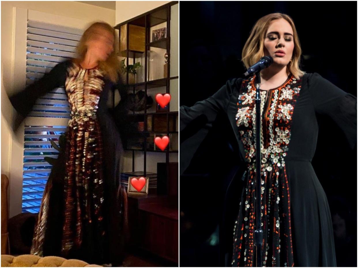 Adele 2016 Glastonbury dress Instagram