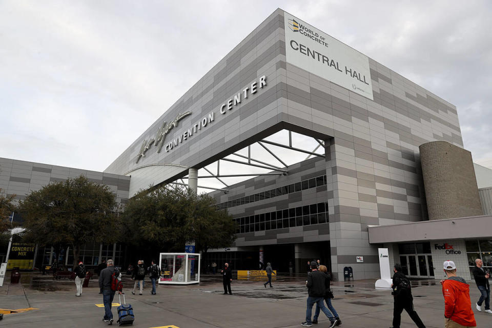 Conventioneers arrive on opening day of the World of Concrete construction trade show at Las Vegas Convention Center Tuesday, Jan. 18, 2022. / Credit: K.M. Cannon/Las Vegas Review-Journal via Getty Images