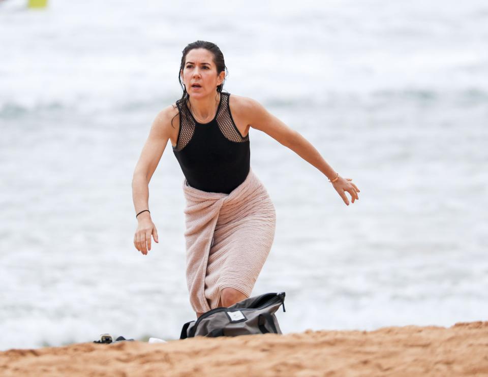 Princess Mary's Aussie family beach day