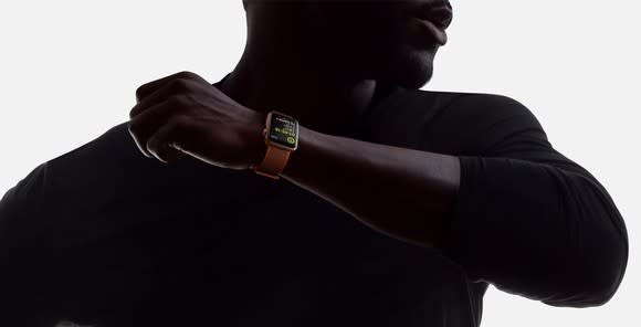 Man wearing Apple Watch Series 3