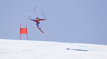 <p>Maxence Muzaton of France in action during the Alpine Skiing Men’s Combined at Jeongseon Alpine Centre on February 13, 2018 in Pyeongchang-gun, South Korea. (Photo by Alexis Boichard/Agence Zoom/Getty Images) </p>