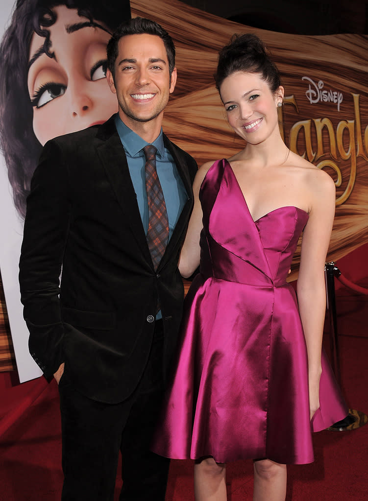 Tangled LA Premiere 2010 Zachary Levi Mandy Moore