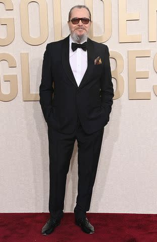 <p>Jon Kopaloff/WireImage</p> Gary Oldman at the 2024 Golden Globes.