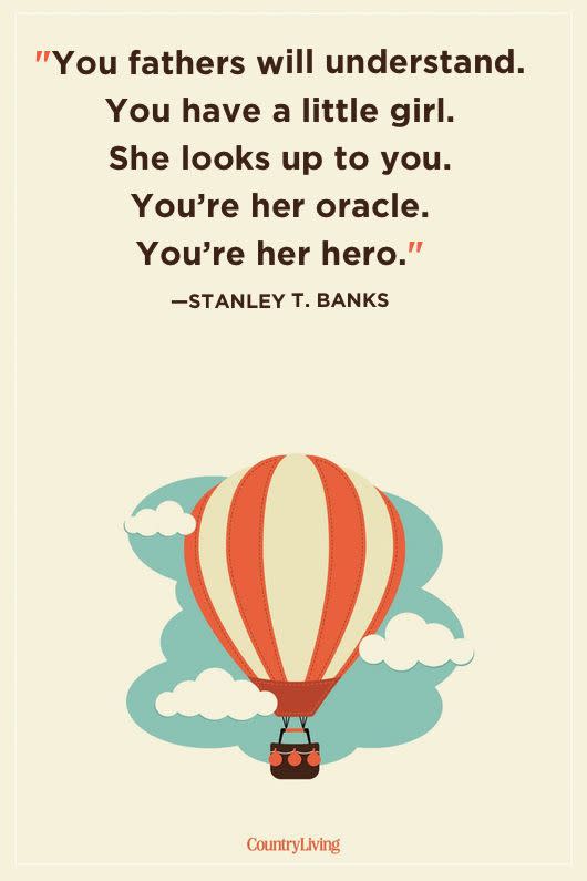 <p>"You fathers will understand. You have a little girl. She looks up to you. You’re her oracle. You’re her hero."</p>