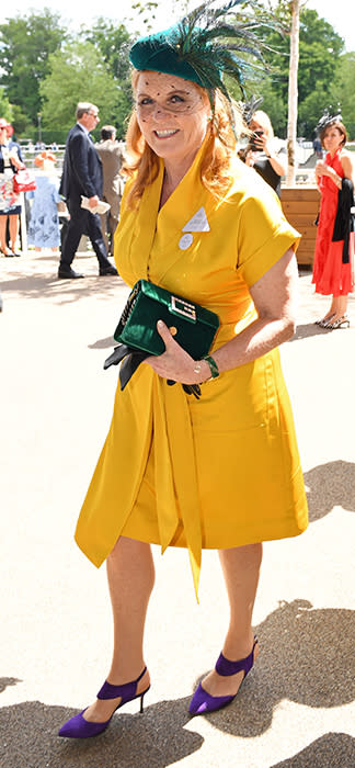 sarah-ferguson-yellow-dress-ascot