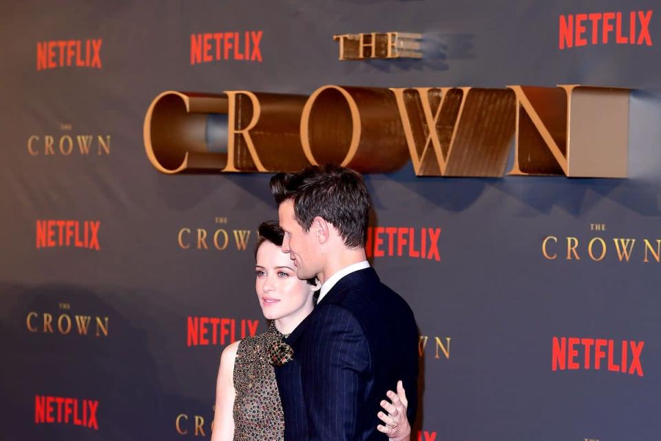 Claire Foy and Matt Smith attending the season two premiere of The Crown at the Odeon, Leicester Square, London (PA) (PA Archive)