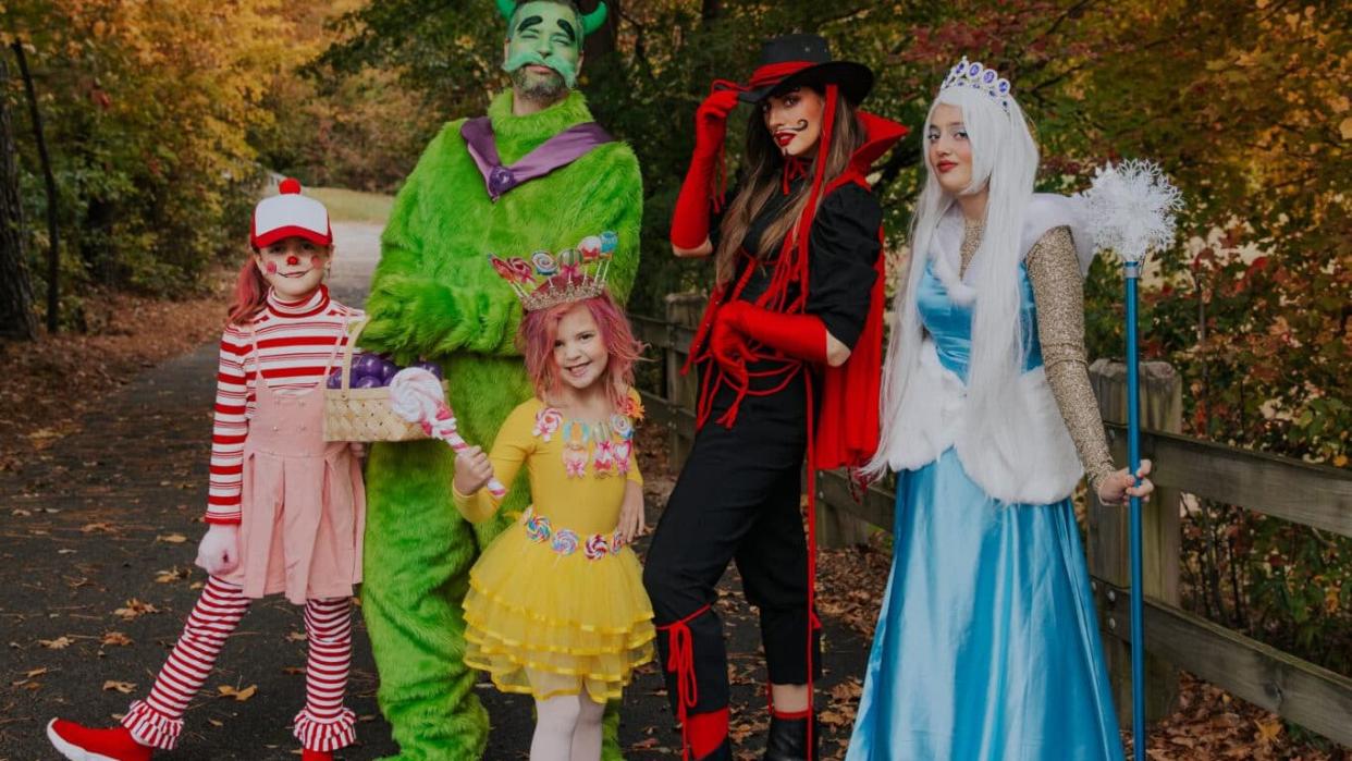 group halloween costumes candyland