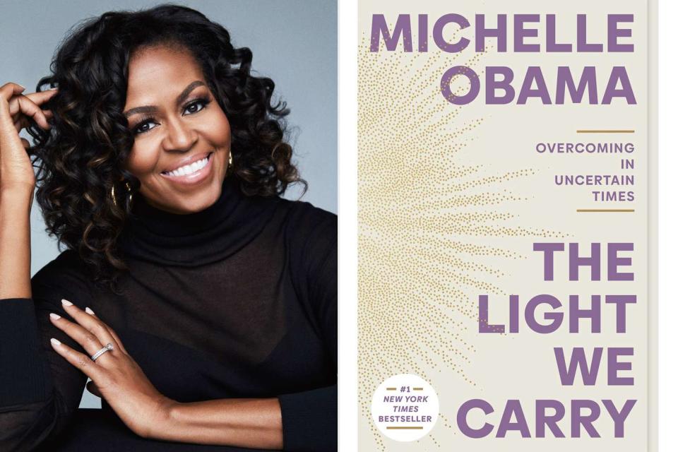 <p>Miller Mobley; Crown Publishing Group</p> Michelle Obama and her book, 
