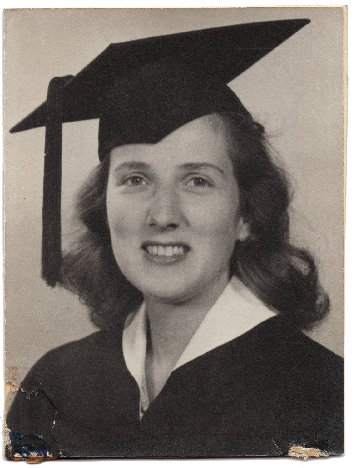 A school graduation photo from the 1940s of Ruth Staples, who later became Ruth Kletzing. This photograph was sold at Schiff Estate Services on a Del Paso Boulevard in Sacramento in December.