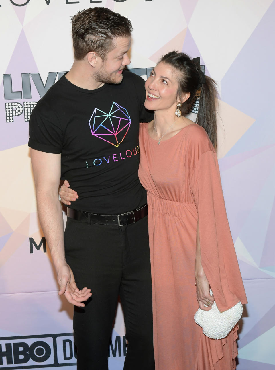 Dan Reynolds and Aja Volkman. (Photo: Bryan Steffy/Getty Images)