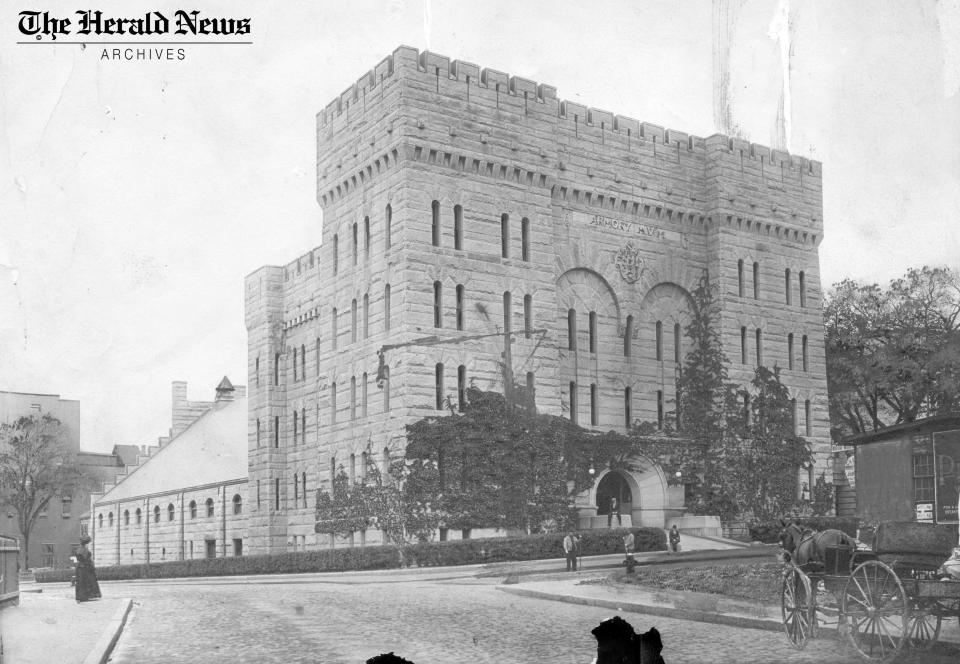 The Bank Street Armory is seen earlier in the 20th century.