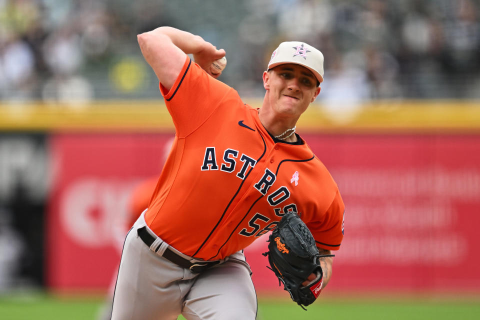 休士頓太空人Hunter Brown。(Photo by Jamie Sabau/Getty Images)