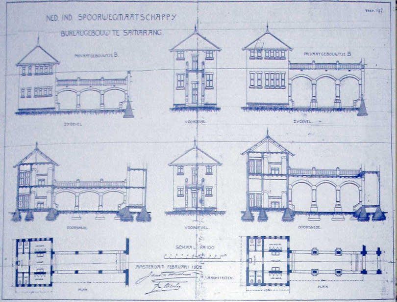 1904年，殖民者在三寶壟興建了千門屋，原本是用作鐵路公司總部。（圖／翻攝自維基百科）