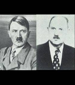 El tema de la presunta paternidad de Hitler viene de largo. Imagen del dictador y su supuesto hijo Jean-Marie Loret