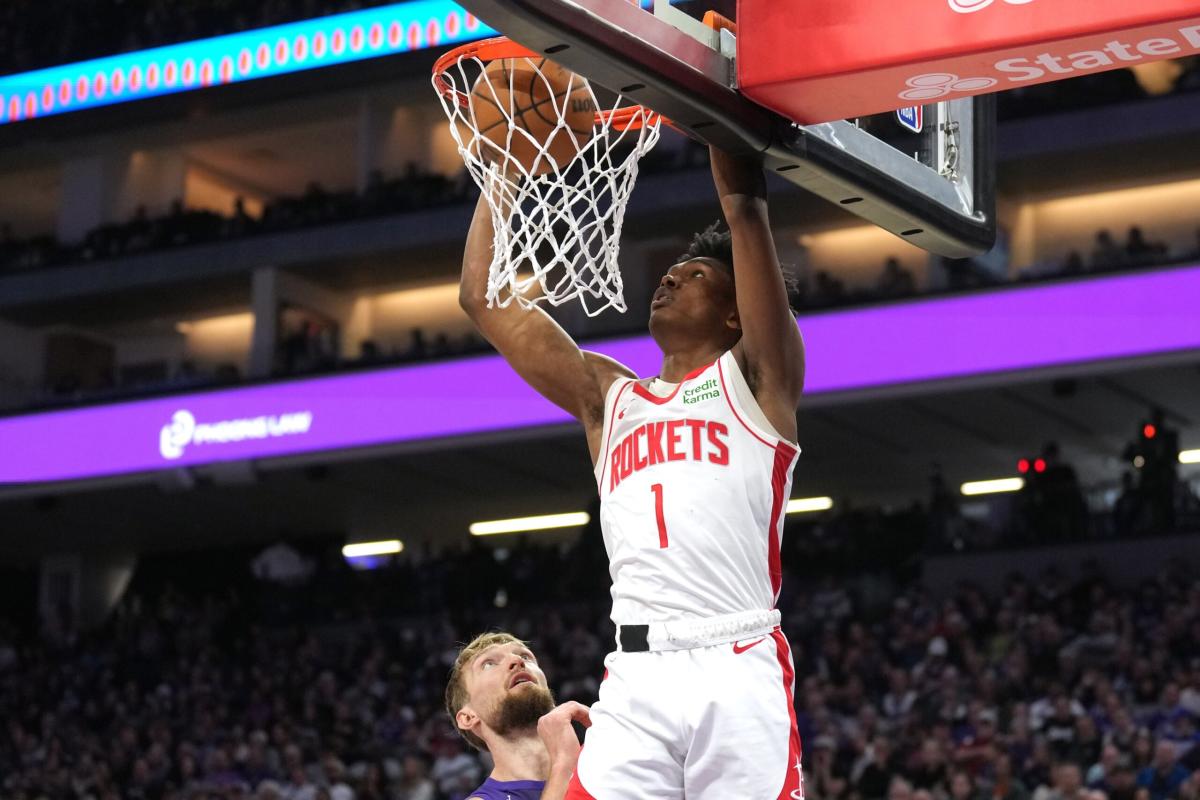 Reaction: Rockets rookie Amen Thompson dazzles in NBA G League debut -  Yahoo Sports