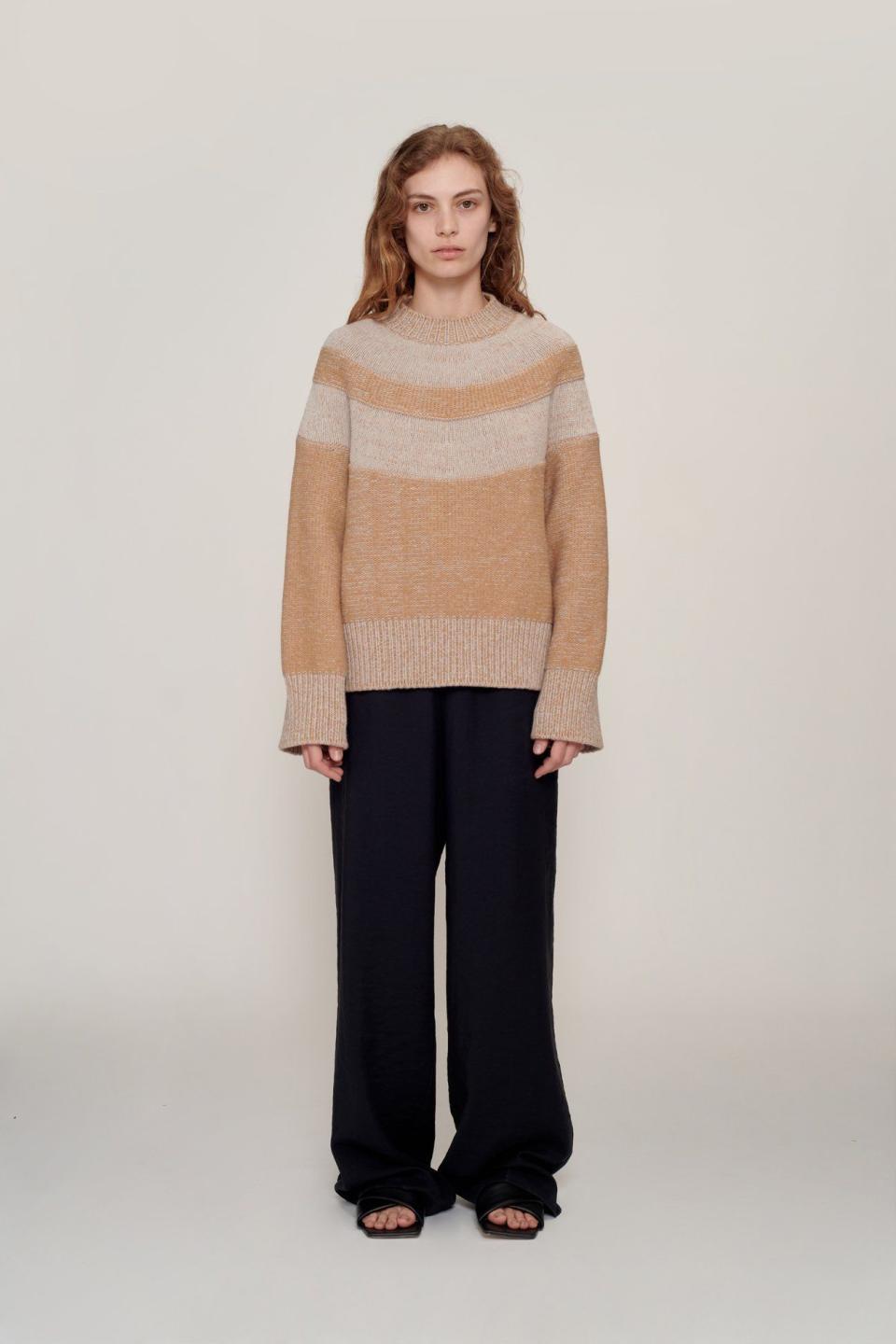 <p><strong>Studio Constance </strong></p><p>studioconstance.com</p><p><strong>$525.00</strong></p><p><a href="https://studioconstance.com/products/edelweiss-yoke-sweater?variant=32052842430500" rel="nofollow noopener" target="_blank" data-ylk="slk:Shop Now;elm:context_link;itc:0;sec:content-canvas" class="link ">Shop Now</a></p><p>When Proenza Schouler alum Rebecca Dovenryd Almberg founded sustainable knitwear line Studio Constance earlier this year, she made a promise to herself. “To justify me actually launching a fashion brand, I had to come up with some innovative idea to go with it where it can be not only a new clothing fashion brand,” said the Los Angeles-based designer. This means: The brand that will strive to be completely circular, with a studio within it which will resell or make entirely new pieces from archival ones. The debut collection is an artful, minimal offering of natural silk and cashmere pieces crafted in Italy and Los Angeles. Take Dovenryd Almberg’s bra top— it has a quiet, elegant sensibility that calls to mind a more feminine, planet-friendly old Celine. “It feels like wearing cotton candy. Almost like air. It will keep you warm, as well,” said Dovenryd Almberg.</p>