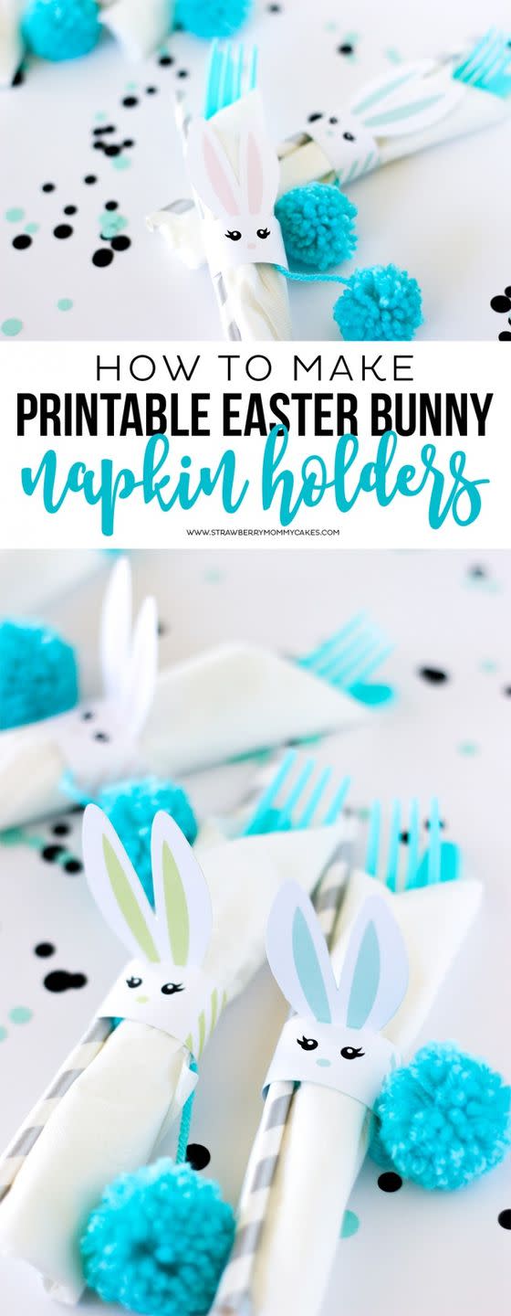 Easter Bunny Utensil Holders