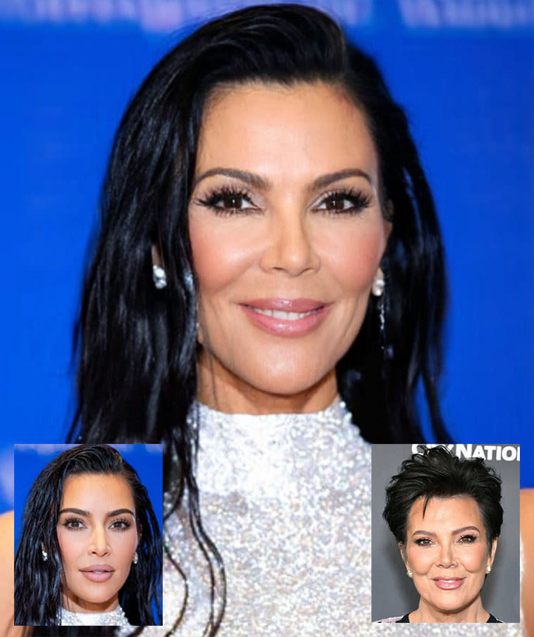 Kim and Kris morphed together
