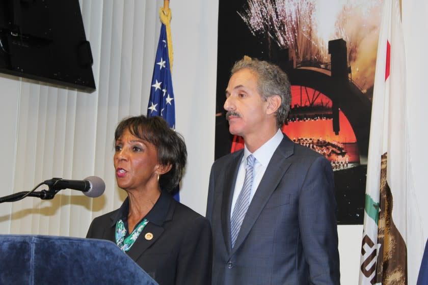 March 13, 2020 City Attorney Mike Feuer and District Attorney Jackie Lacey spotlight consumer protection issues tied to coronavirus.JPG