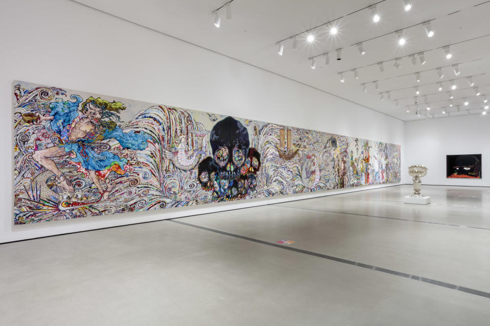 Murakami’s monumental work, ‘In the Land of the Dead, Stepping on the Tail of a Rainbow.’ - Credit: Joshua White/Courtesy of The Broad