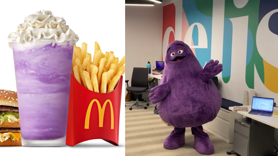 grimace milkshake