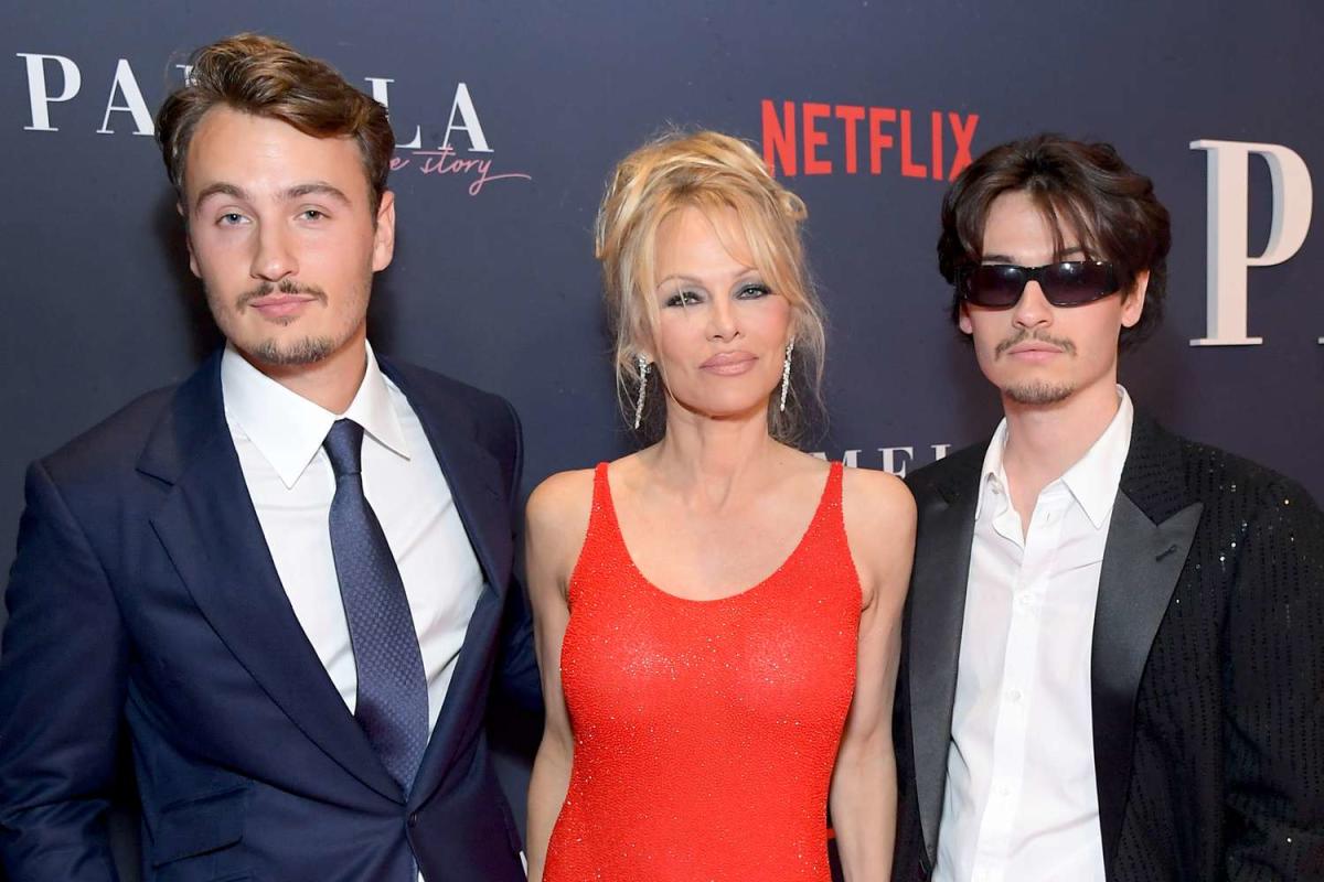 Pamela Anderson says her sons learned both age-appropriate and inappropriate details about her past