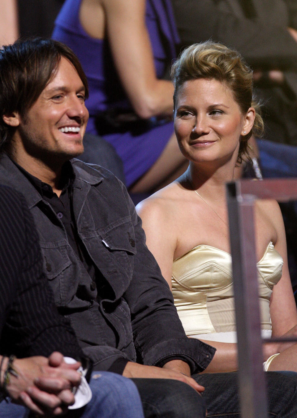 NASHVILLE, TN - JUNE 16: Musicians Keith Urban and Jennifer Nettles of Sugarland attend the 2009 CMT Music Awards at the Sommet Center on June 16, 2009 in Nashville, Tennessee.  (Photo by Frederick Breedon/FilmMagic)