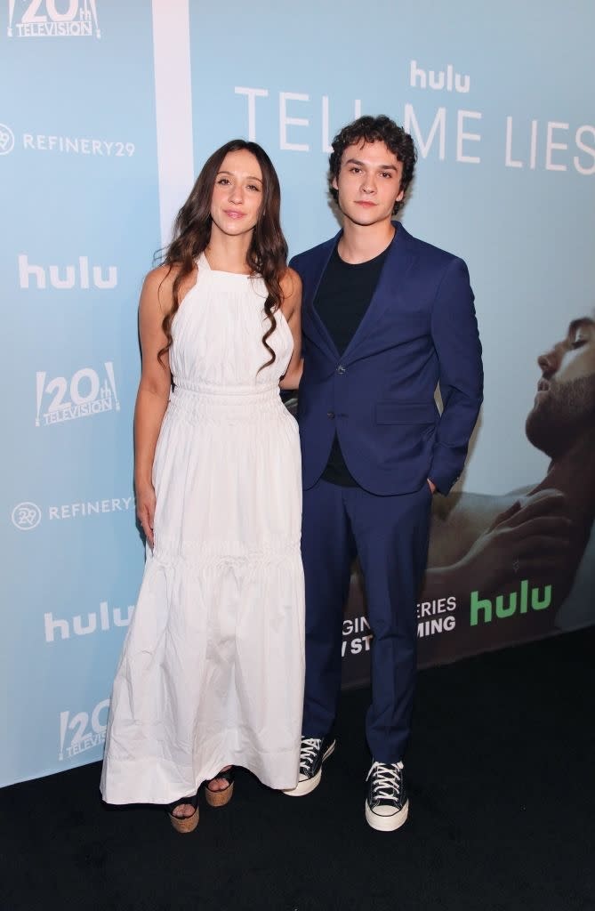 Stella and Benjamin at a press event