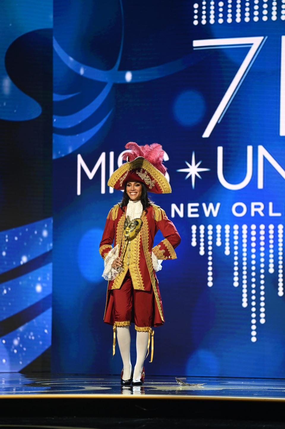 Miss Italy in the 2023 Miss Universe Costume Contest.