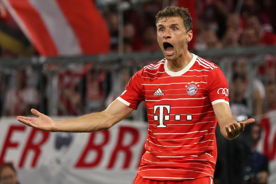 Thomas Müller soube da invasão de sua casa após a vitória do Bayern sobre o Barcelona por 2 a 0. Foto: Alexander Hassenstein - UEFA/UEFA via Getty Images
