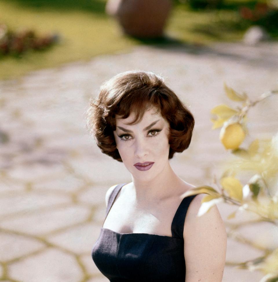 A photo taken in the 50s of Italian actress Gina Lollobrigida. Lollobrigida, who embodied the Italian stereotype of Mediterranean beauty and was dubbed “the most beautiful woman in the world” after the title of one her movies, has died in Rome at age 95. Italian news agency Lapresse reported Lollobrigida’s death on Monday, Jan. 16, 2023 quoting Tuscany Gov. Eugenio Giani.