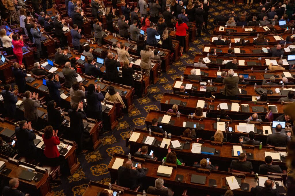 A view of the floor of the Pennsylvania House of Representatives (Photo by Amanda Mustard for the Pennsylvania Capital-Star).