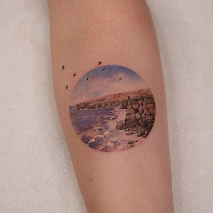 landscape tattoo