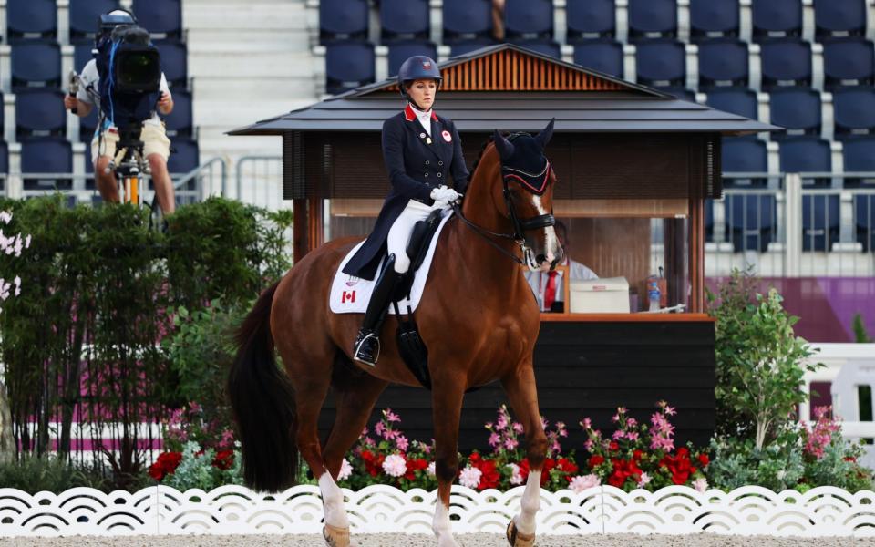  Brittany Fraser-Beaulieu of Canada on her horse - REUTERS/Hamad I Mohammed