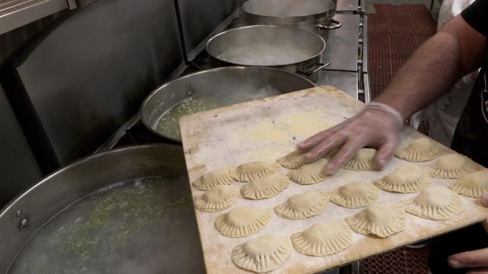 One thousand dozen pierogi were made by Joe Leone and dozens of volunteers for Ukraine relief.