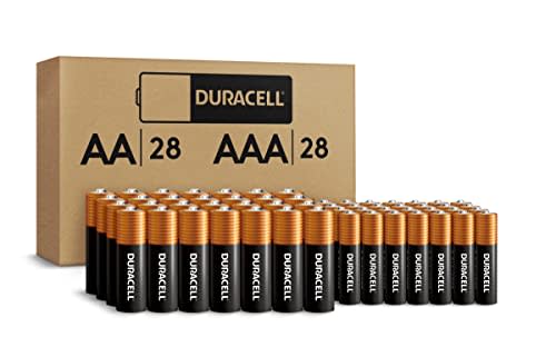 Duracell Coppertop AA + AAA Batteries, 56 Count Pack Double A and Triple A Alkaline Battery wit…